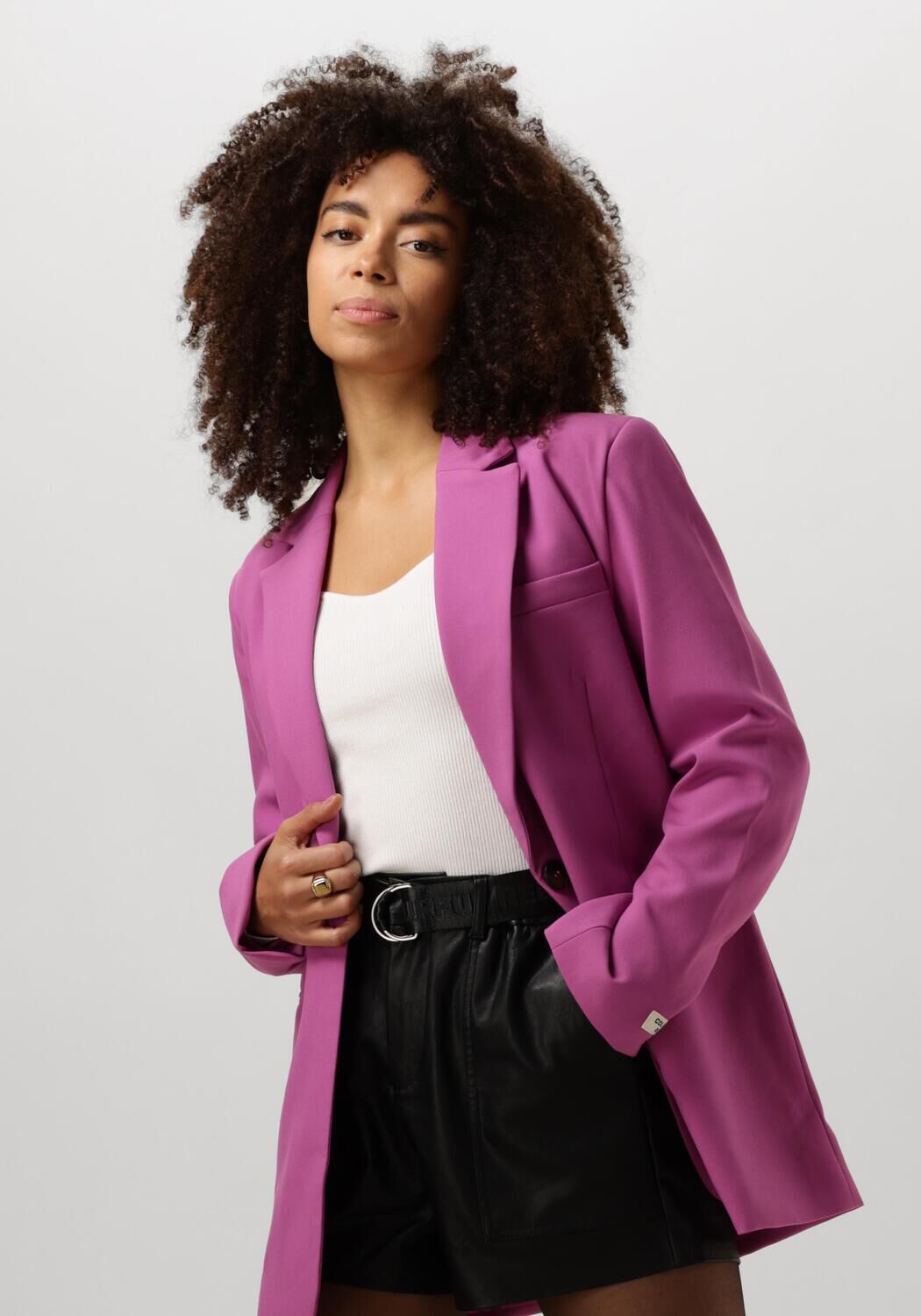 COLOURFUL REBEL Dames Blazers Mimmi Uni Single Breasted Blazer Roze