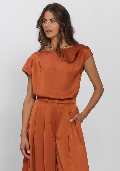 Oranje DANTE6 Tops & T-shirts DANTE6-ROAM SATIN DRAPEY TOP - large