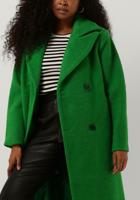 Groene Y.A.S. Mantel YASINFERNO LONG WOOL MIX COAT - large