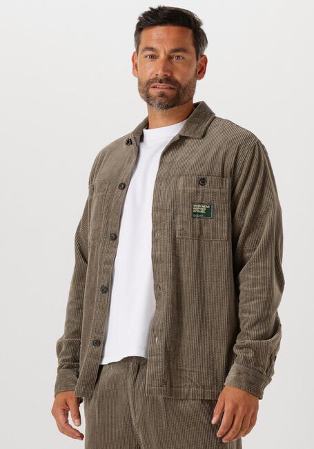 Groene ANERKJENDT Overshirts AKTHEO CORD L/S OVERSHIRT - large