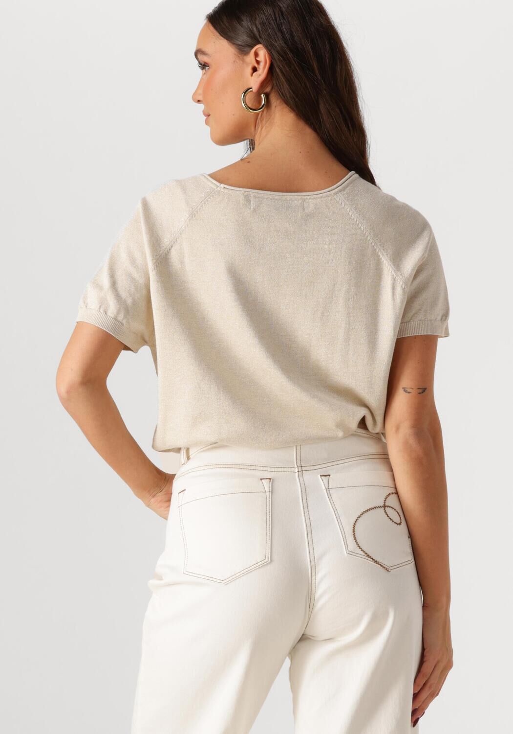NUKUS Dames Tops & T-shirts Anita Top Lurex Zand
