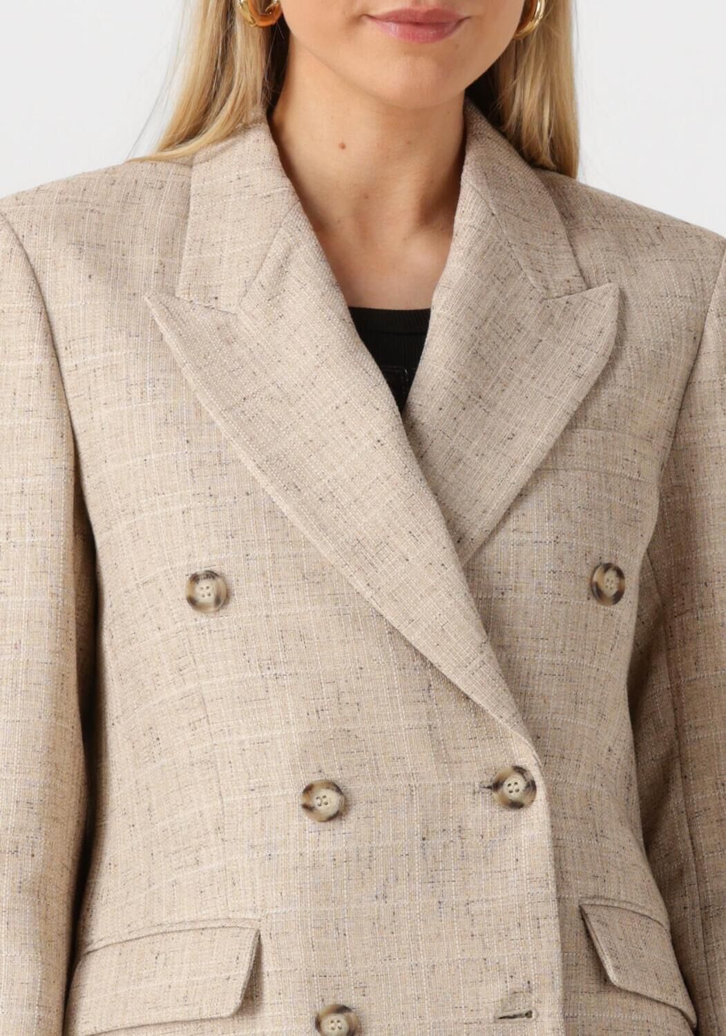 LIU JO Dames Blazers Giacca Doppio Petto Beige