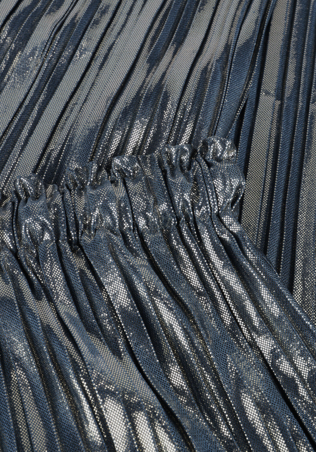 Blauwe LIKE FLO Pantalon FENNA FLO PLISSE PANTS - large