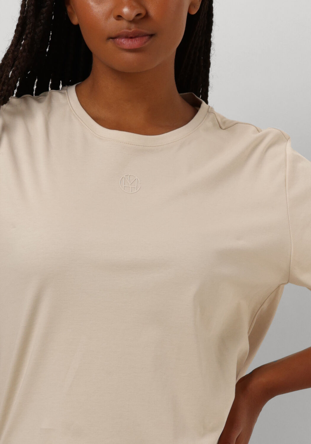 MSCH COPENHAGEN Dames Tops & T-shirts Mschmelea Icon Tee Beige