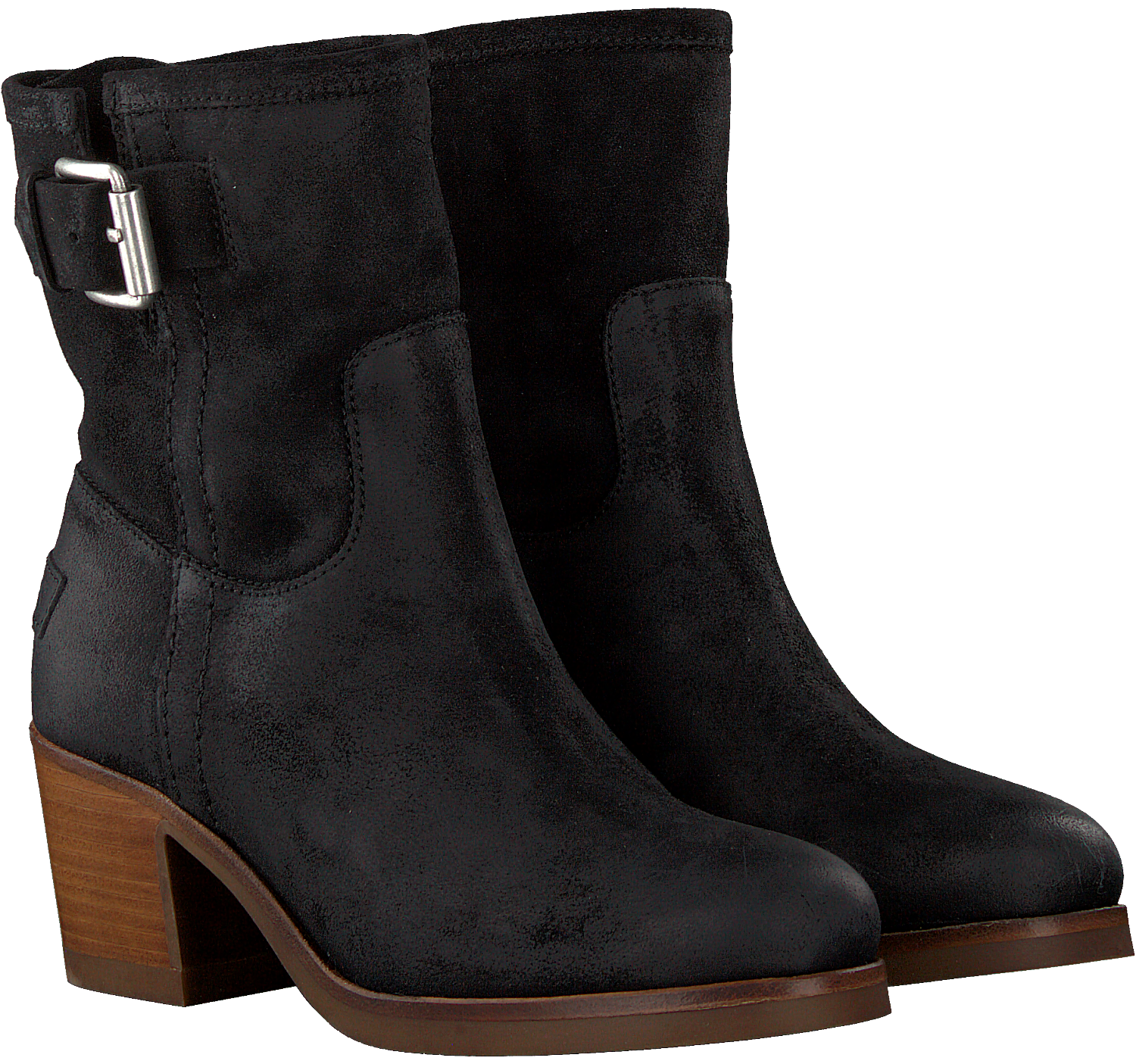 Zwarte SHABBIES Enkellaarsjes 182020208 | Omoda Zwarte SHABBIES Enkellaarsjes 182020208 | Omoda