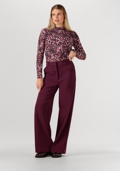 Bordeaux STUDIO ANNELOES Wijde broek Luz twill trousers - large