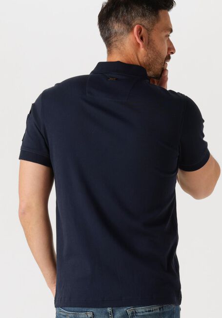 Blauwe PME LEGEND Polo SHORT SLEEVE POLO INTERLOCK MELANGE ZIP - large