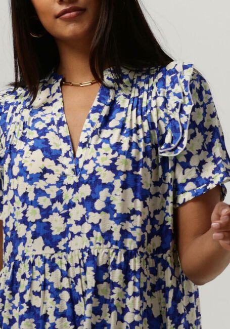Blauwe LOLLYS LAUNDRY Midi jurk FREDDY DRESS - large