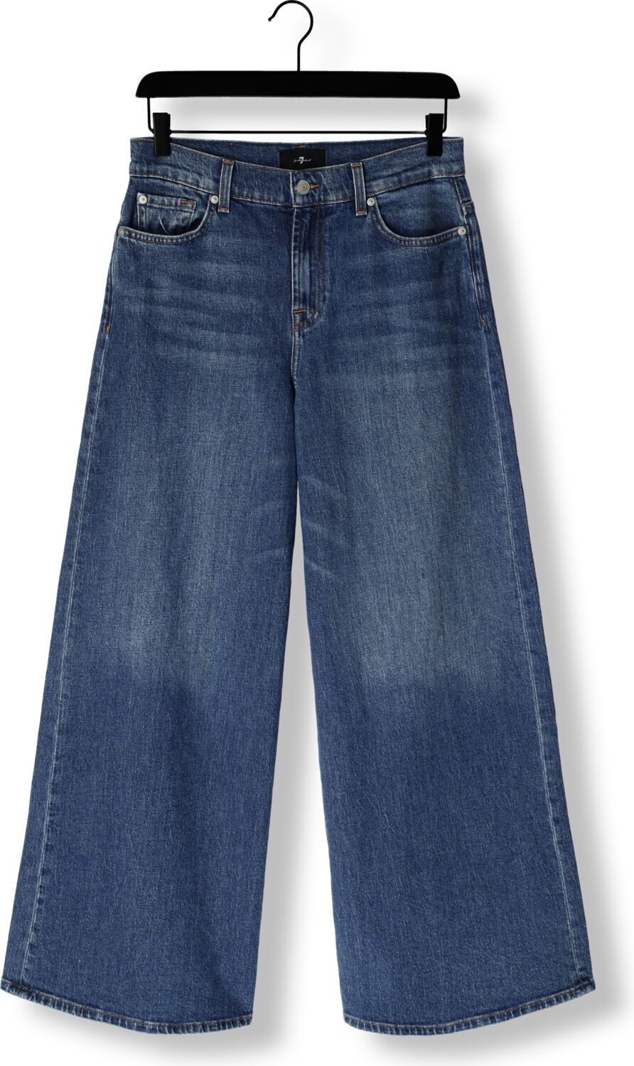 7 FOR ALL MANKIND Dames Jeans Marie Wide Leg Artifact Blauw