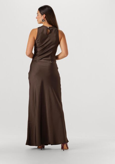 Bruine NEO NOIR Maxi jurk CELINIE HEAVY SATEEN DRESS - large