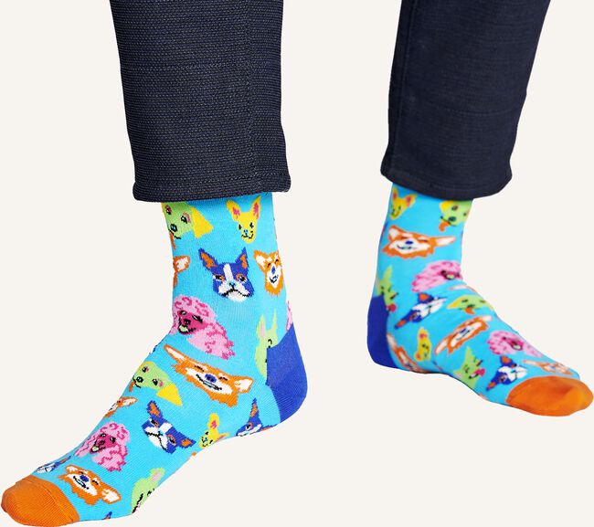 Blauwe HAPPY SOCKS Sokken FUNNY DOG Blauwe HAPPY SOCKS Sokken FUNNY DOG - large