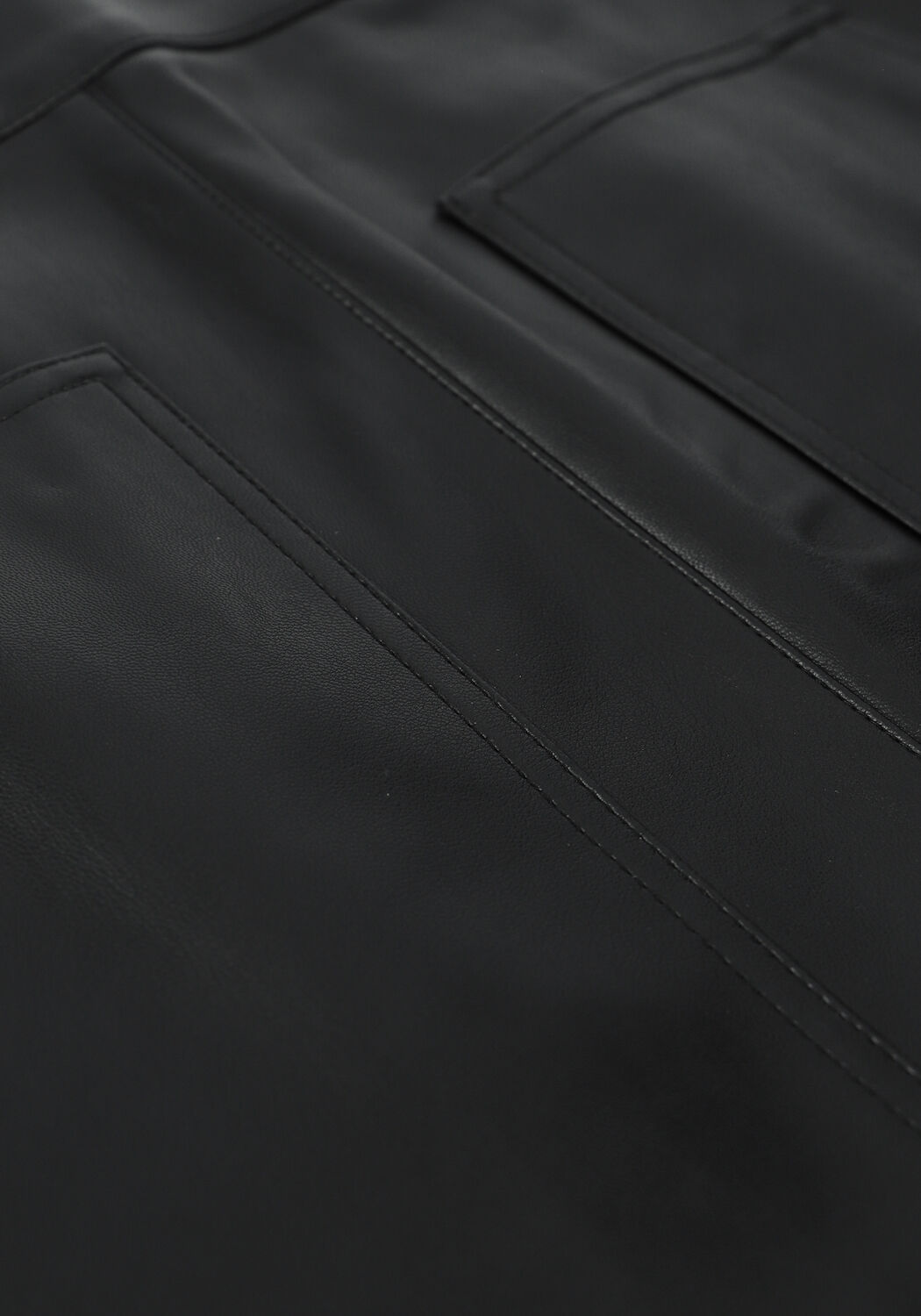 Zwarte NA-KD Minirok POCKET DETAIL PU SKIRT - large