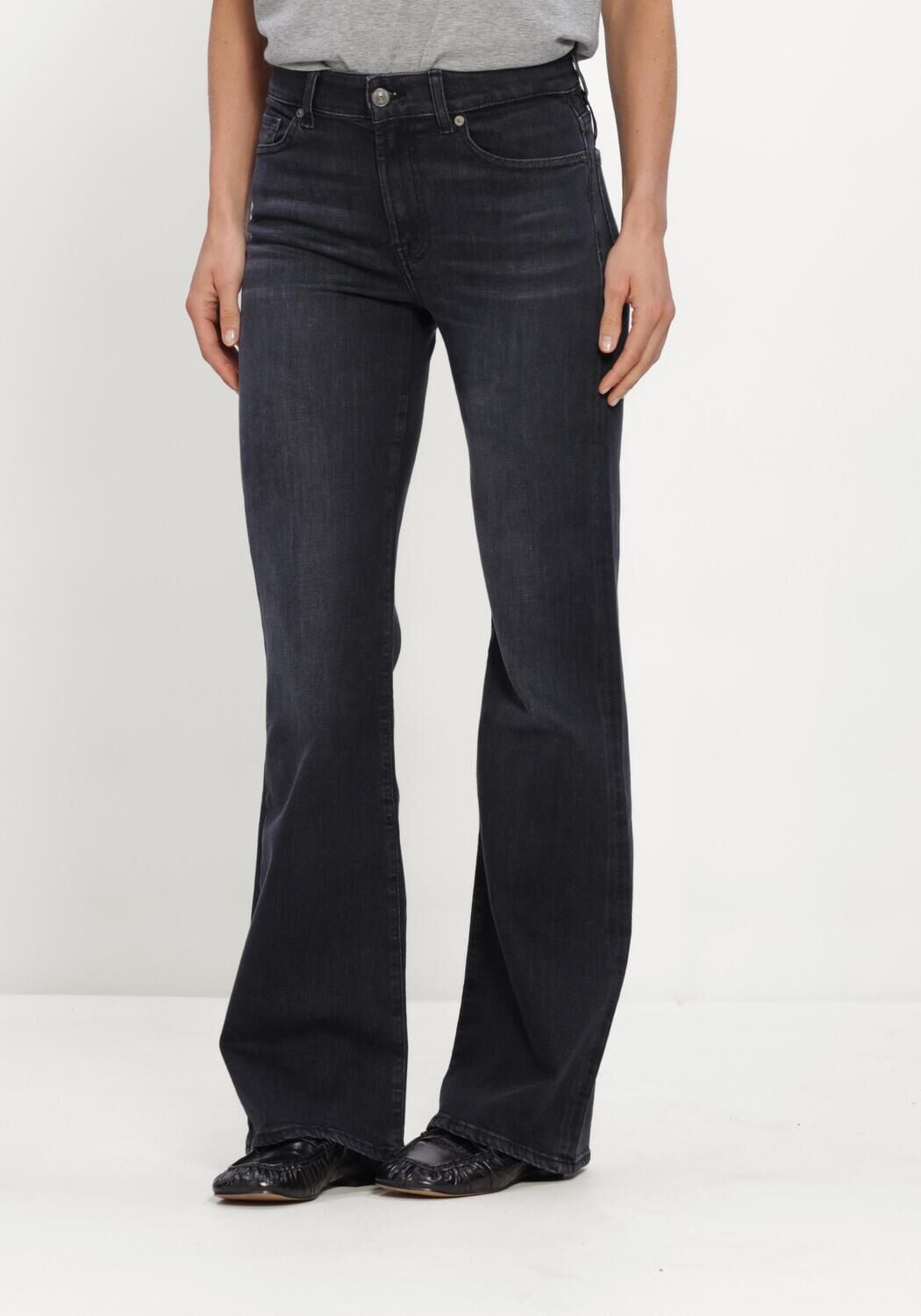 Donkerblauwe 7 FOR ALL MANKIND Flared jeans THE LEGGY BOOTCUT CARBON STORM - large