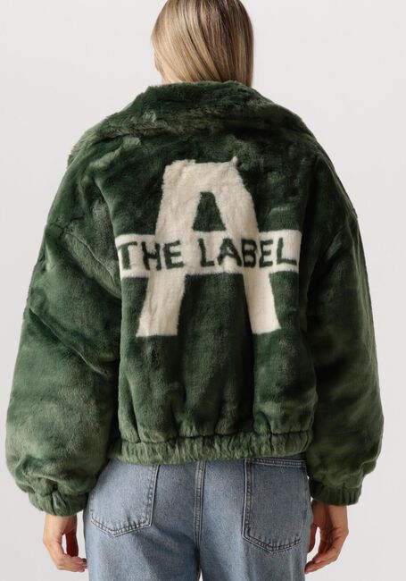 Donkergroene ALIX THE LABEL Faux fur jas FAUX FUR COAT - large