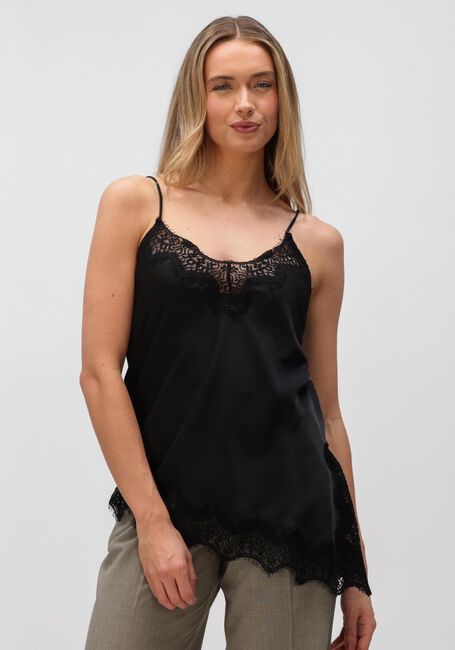 Zwarte HAUTE L'AMITI&Eacute; Tops & T-shirts NAOMI ASYM LINGERIE TOP - large