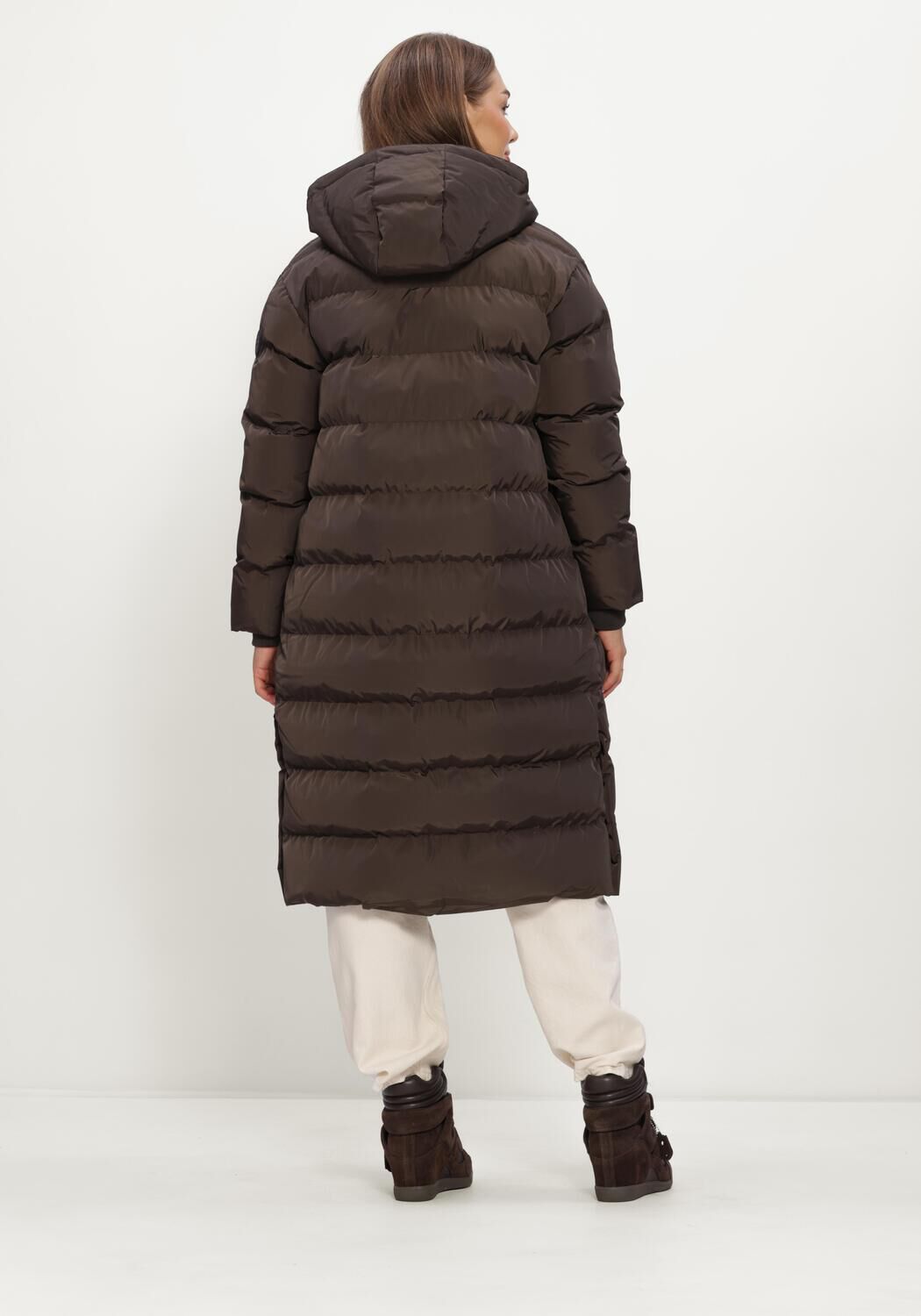Bruine AIRFORCE Gewatteerde jas GRACE JACKET - large