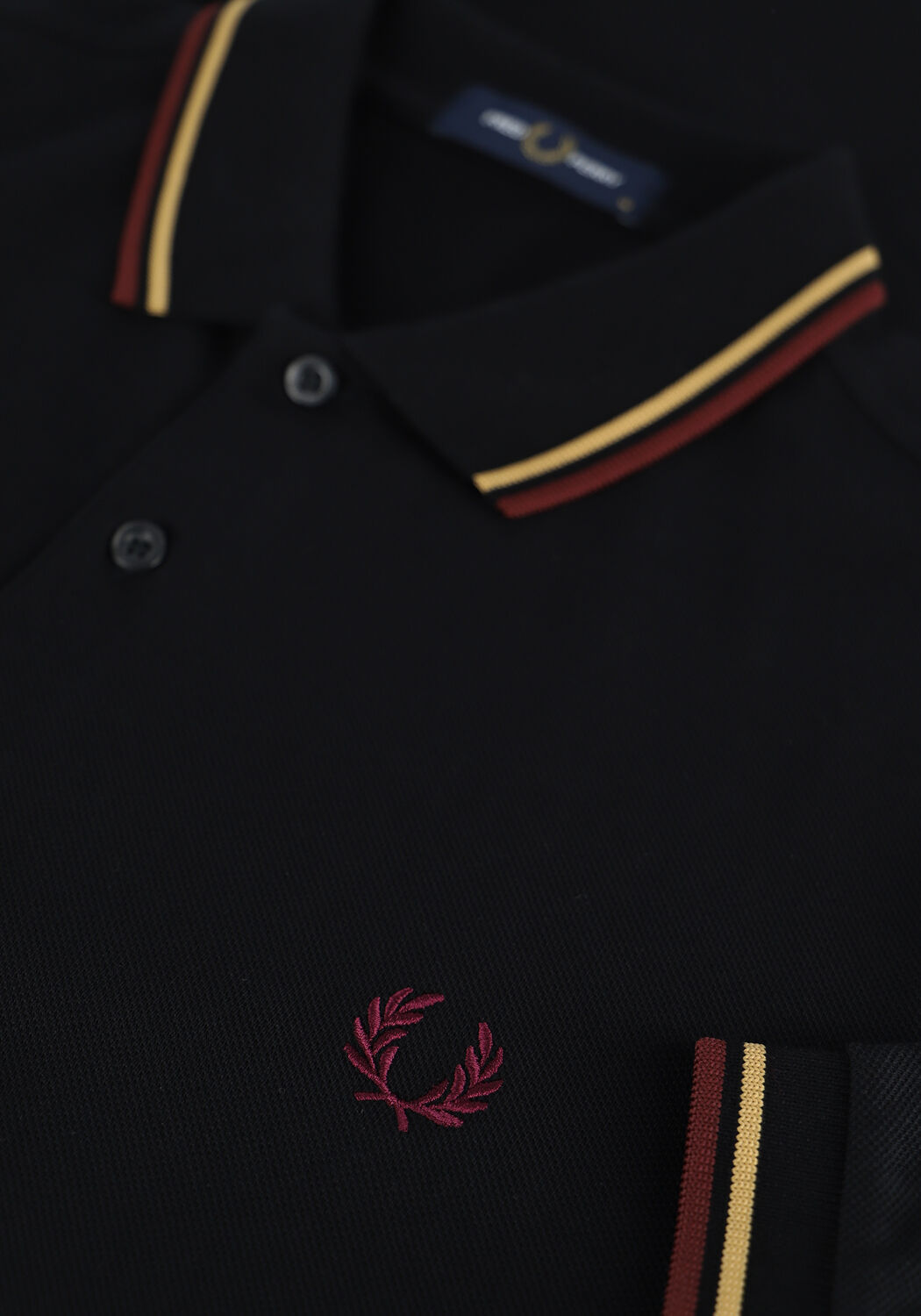 Zwarte FRED PERRY Polo TWIN TIPPED FRED PERRY SHIRT - large