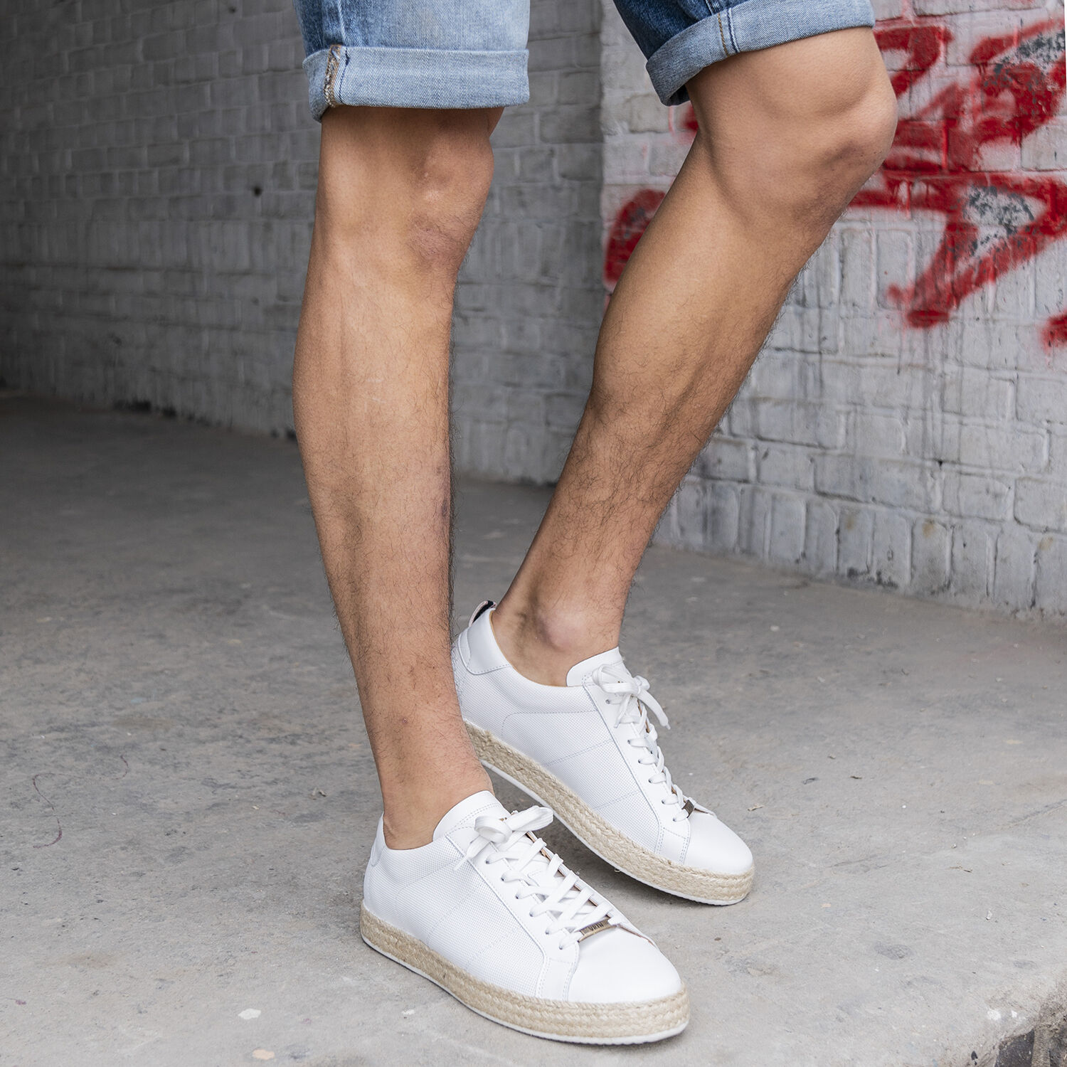 Witte VERTON Lage sneakers 9933 - large