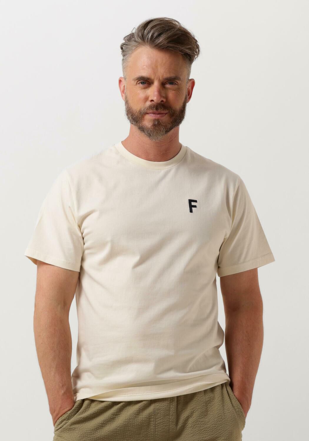 FORÉT Forét Heren Polo's & T-shirts Ponder T-shirt Ecru