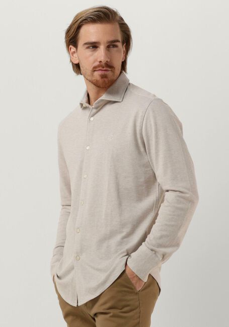 Witte DSTREZZED Casual overhemd KIRK SHIRT MELANGE PIQUE - large