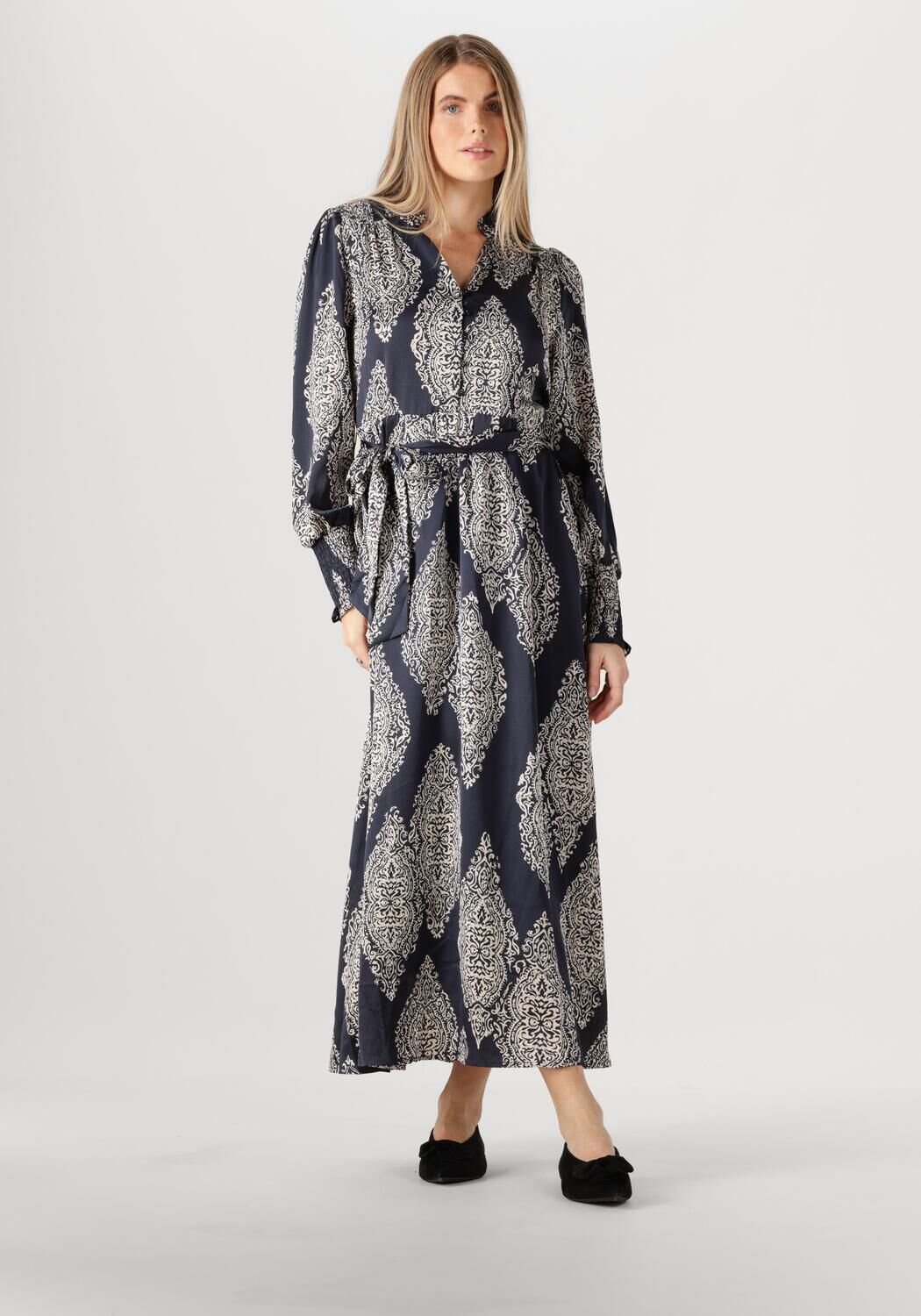NEO NOIR Dames Jurken Novalee Paisley Drop Dress Donkerblauw