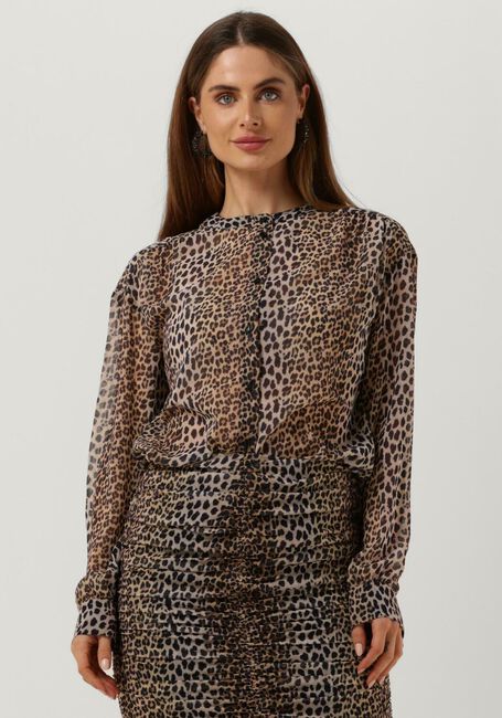 Bruine NOTES DU NORD Blouses FABIOLA RECYLED SHIRT - large