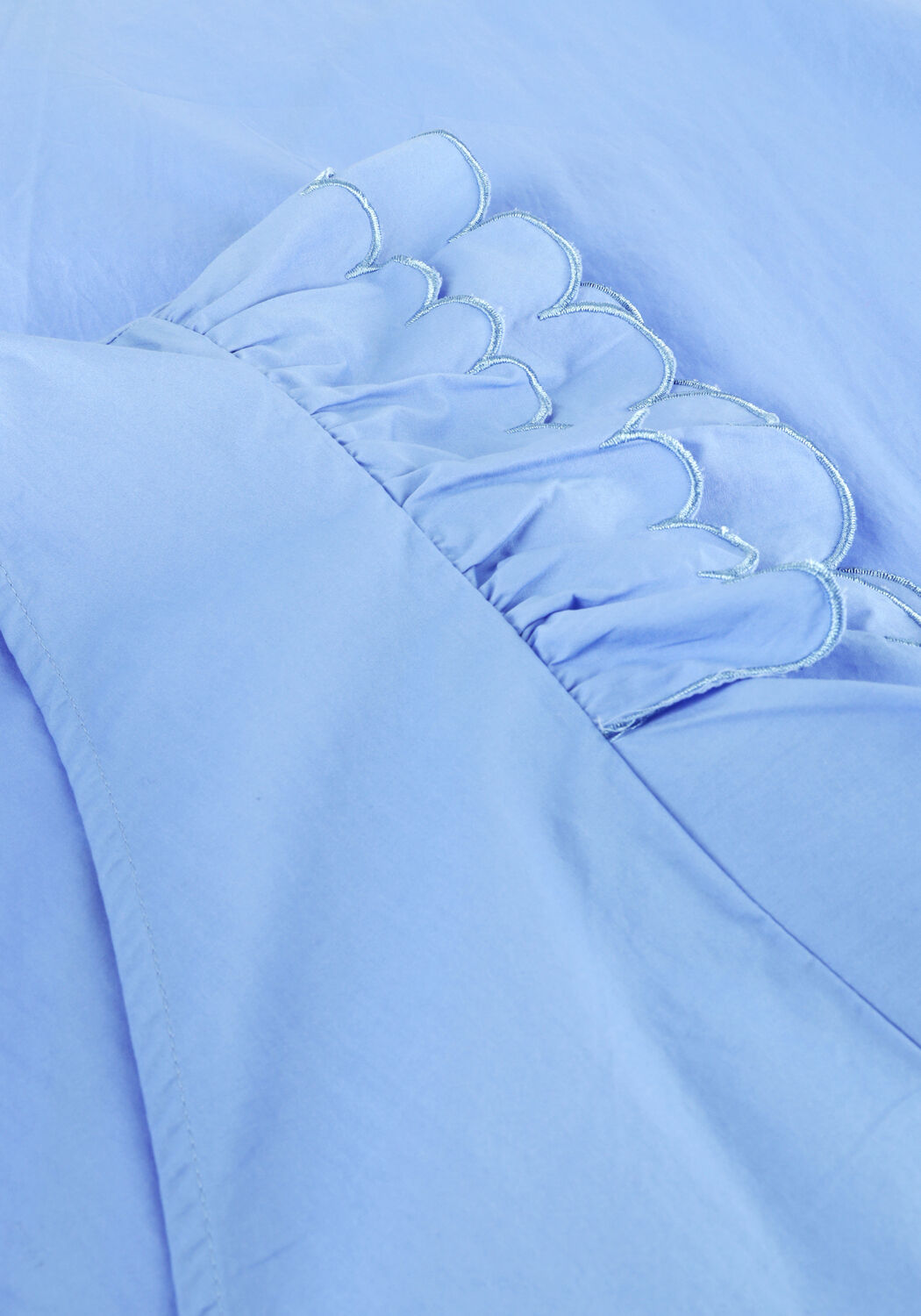 Lichtblauwe OBJECT Maxi jurk OBJHOPE PAPAYA S/S WRAP DRESS - large