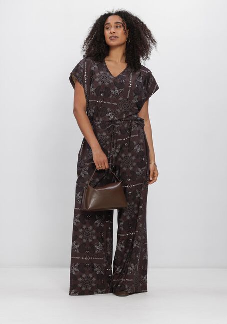 Bruine STUDIO ANNELOES Wijde broek Grace paisley trousers - large