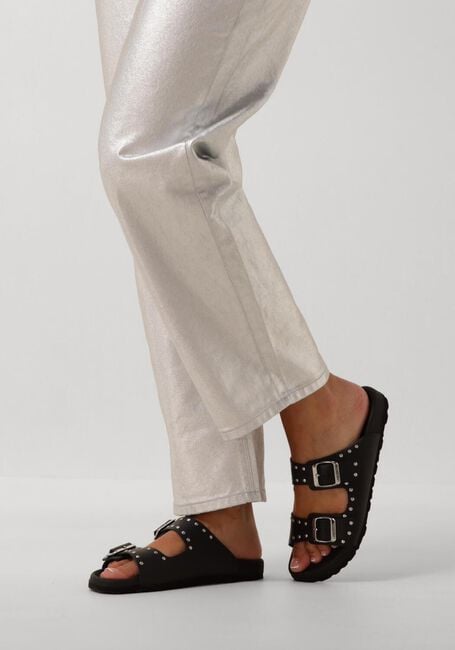 Zwarte LINA LOCCHI Slippers 2 GESP SLIPPER MET STUDS - large