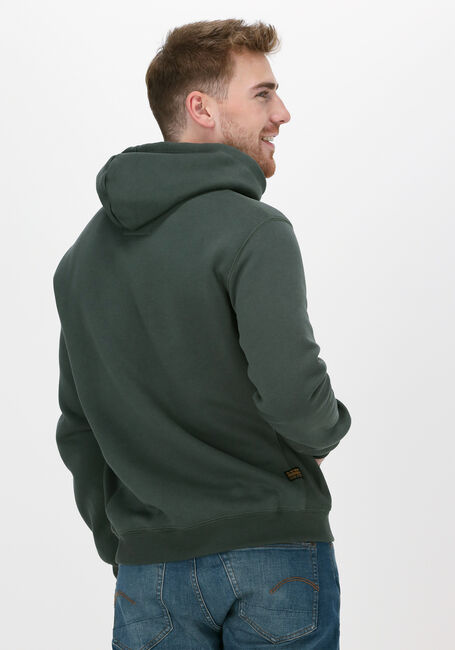 Donkergroene G-STAR RAW Sweater C235 - PACIOR SWEAT R HOODIE - large