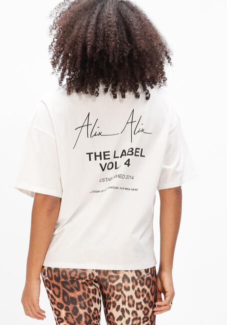 Witte ALIX THE LABEL T-shirt LADIES KNITTED BULL T-SHIRT - large