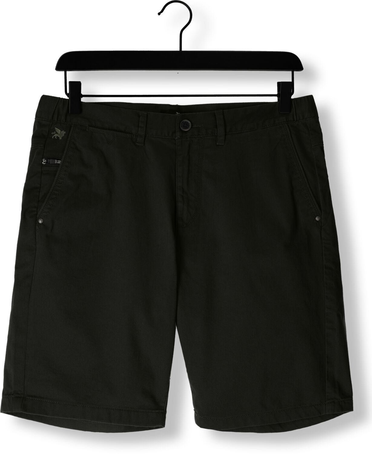 VANGUARD Heren Broeken V65 Shorts Fine Twill Stretch Groen