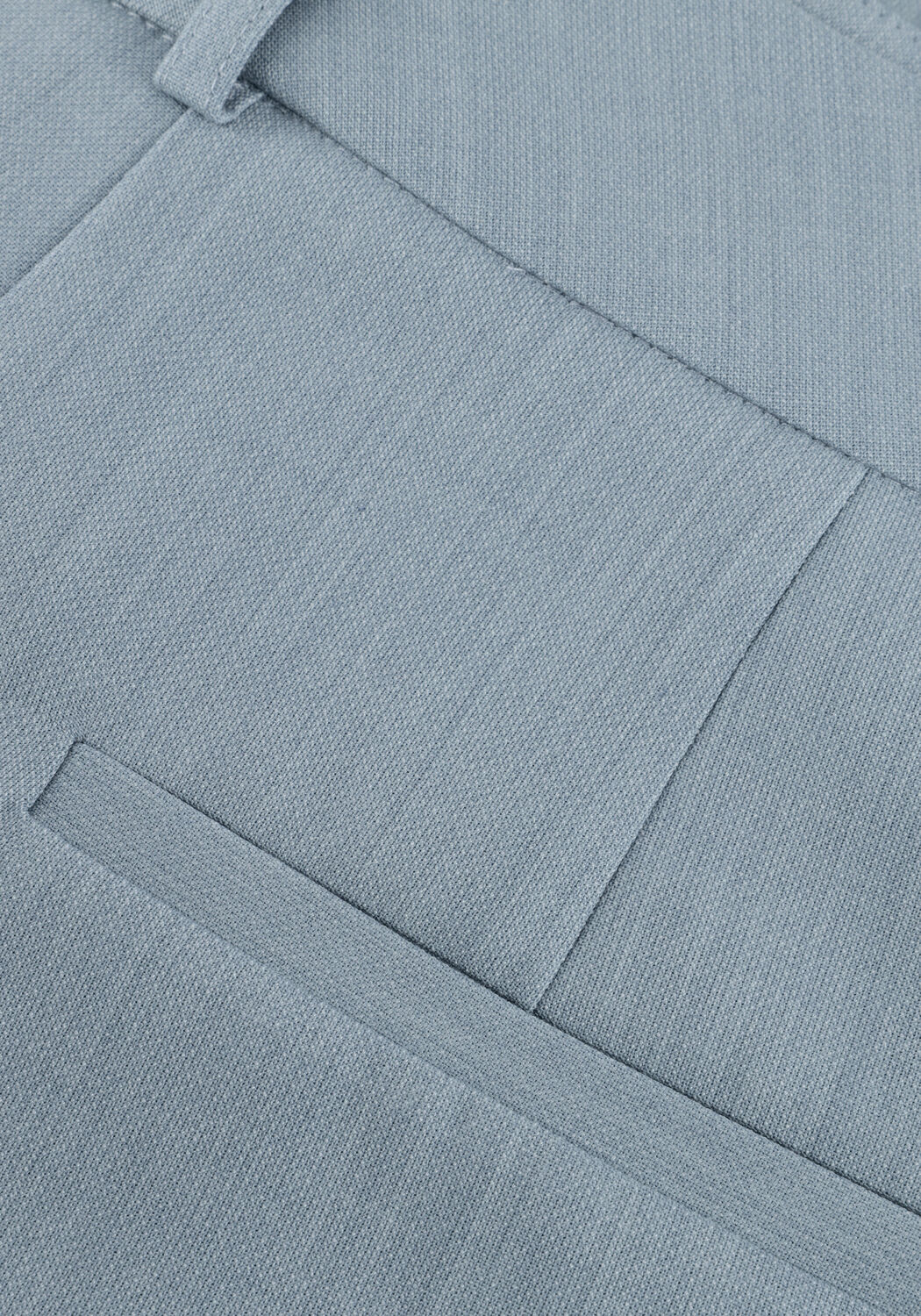 Blauwe SELECTED WOMEN Wijde broek SLFRITA MW WIDE PANT MEL - large