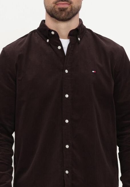 Bruine TOMMY HILFIGER Casual overhemd SOLID CORDUROY RF SHIRT - large