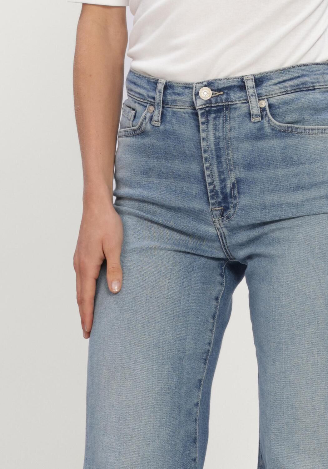 Lichtblauwe 7 FOR ALL MANKIND Straight leg jeans MODERN DOJO AQUASHADE - large