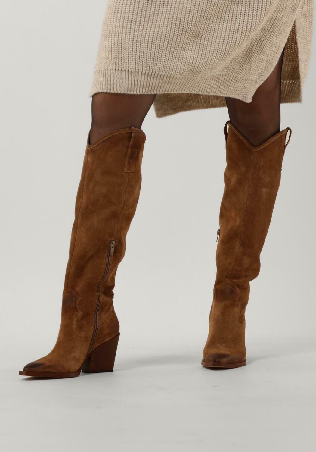 Bruine NOTRE-V Hoge laarzen AQ291 - large