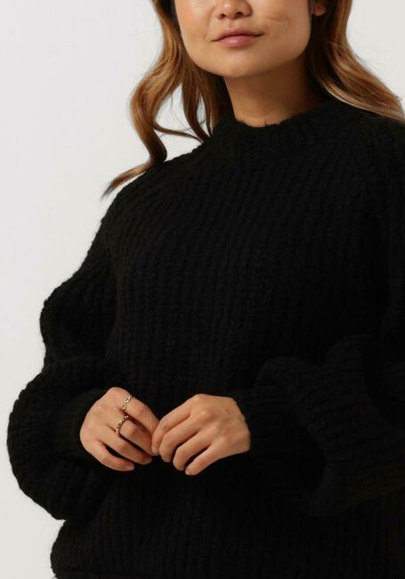 Zwarte PENN & INK Trui PULLOVER KNITT - large