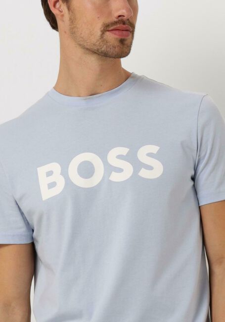 Lichtblauwe BOSS ORANGE T-shirt THINKING_1 - large