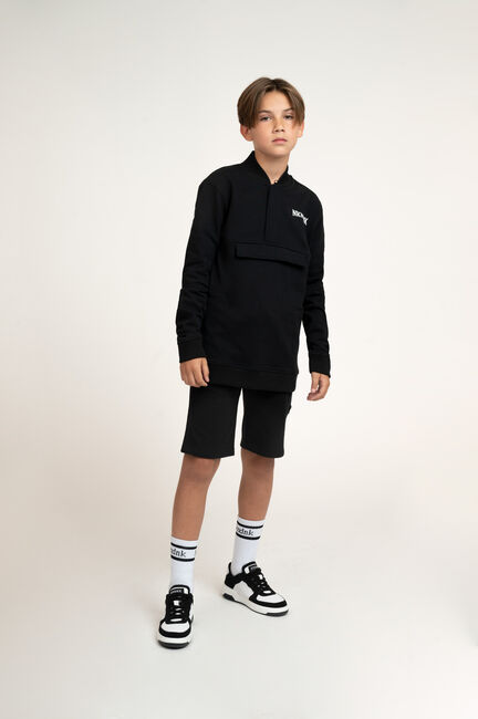 Zwarte NIK & NIK Korte broek RUBBER BADGE SWEAT SHORTS - large