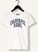 Witte COLOURFUL REBEL T-shirt CR PRINT BOXY TEE Witte COLOURFUL REBEL T-shirt CR PRINT BOXY TEE - medium