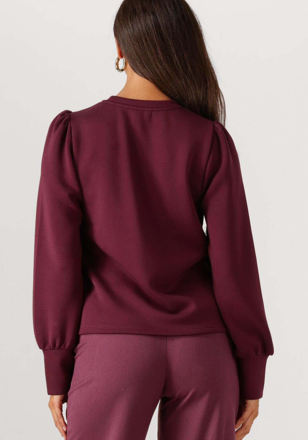 OBJECT Dames Truien & Vesten Objandrea Re L s O-neck Top Bordeaux