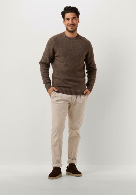 Bruine PROFUOMO Trui PULLOVER CREW NECK - large