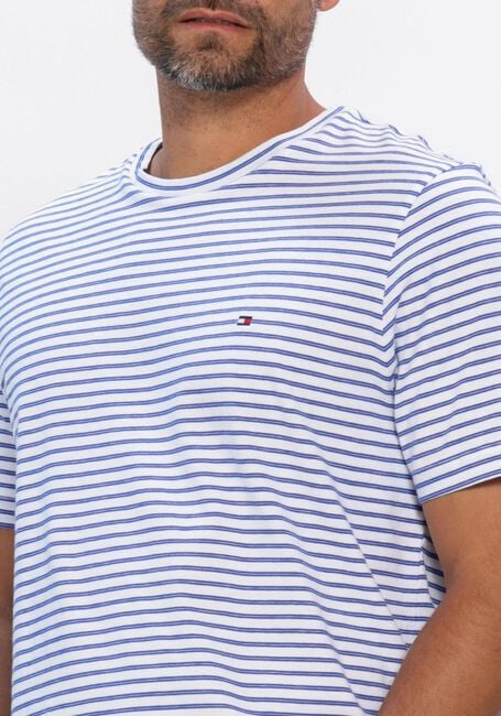 Blauwe TOMMY HILFIGER T-shirt ESS SEASONAL REG FIT STRIPE TEE - large