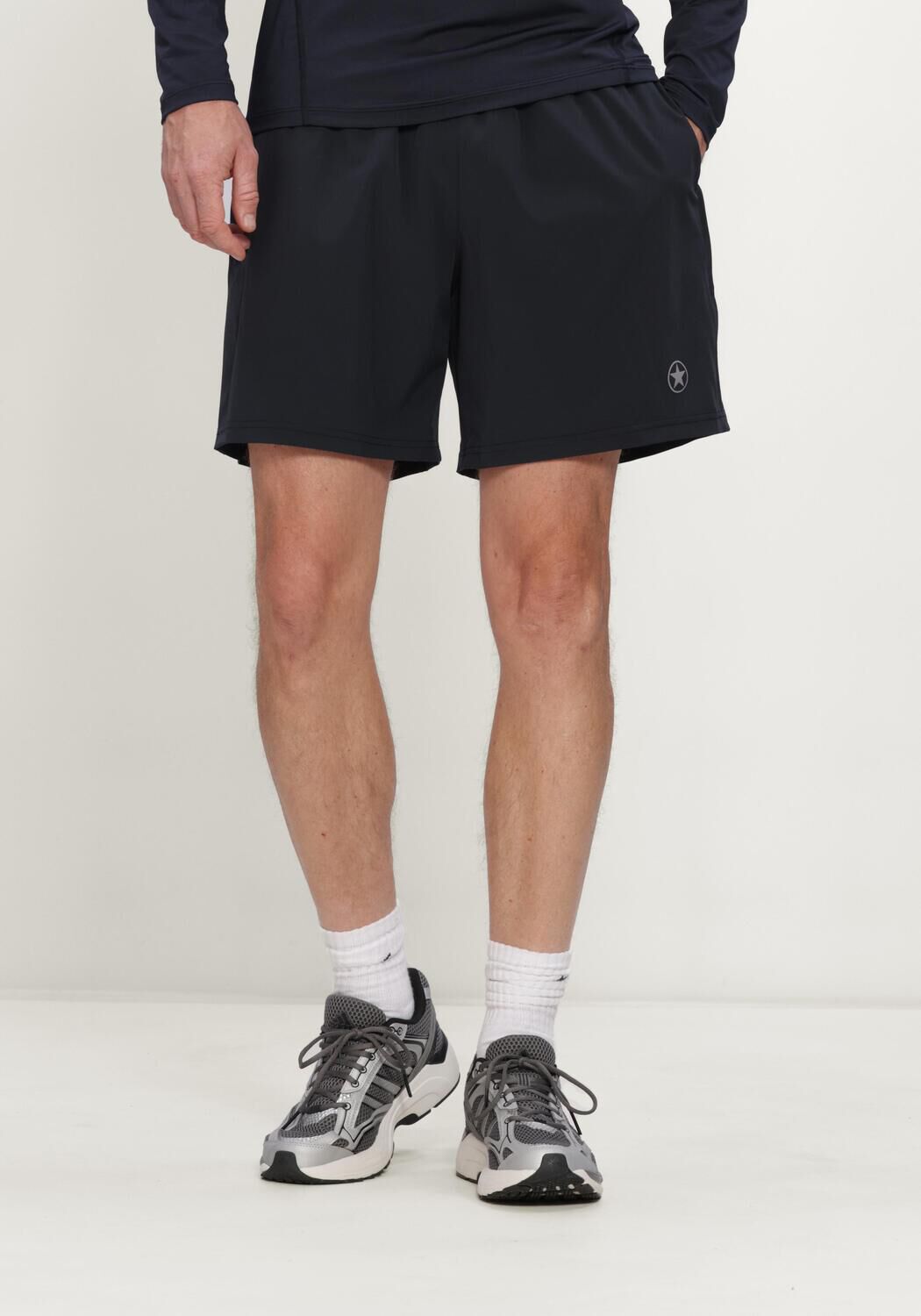 Donkerblauwe AIRFORCE Sportshorts COLE SPORT SHORT - large