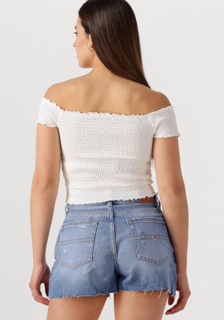 Witte TOMMY JEANS Top TJW CRP SMOCK TOP - large