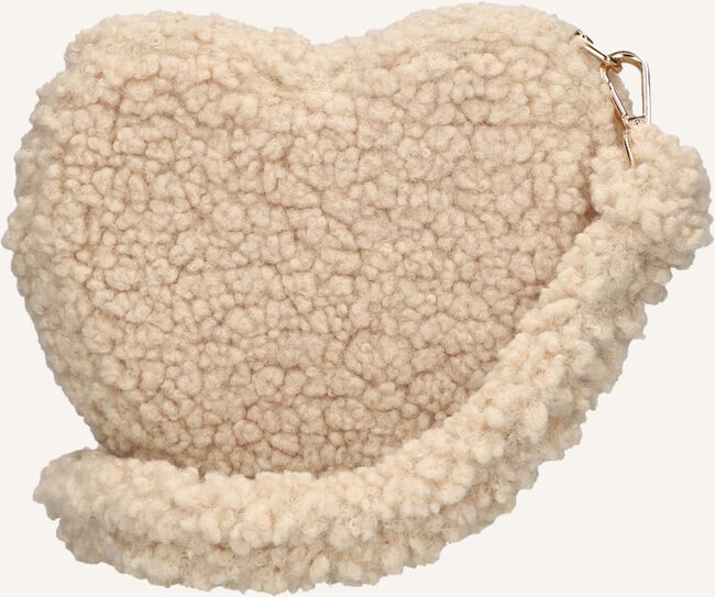 Beige ALIX THE LABEL Schoudertas LADIES WOVEN FAUX FUR HEART BAG Beige ALIX THE LABEL Schoudertas LADIES WOVEN FAUX FUR HEART BAG - large