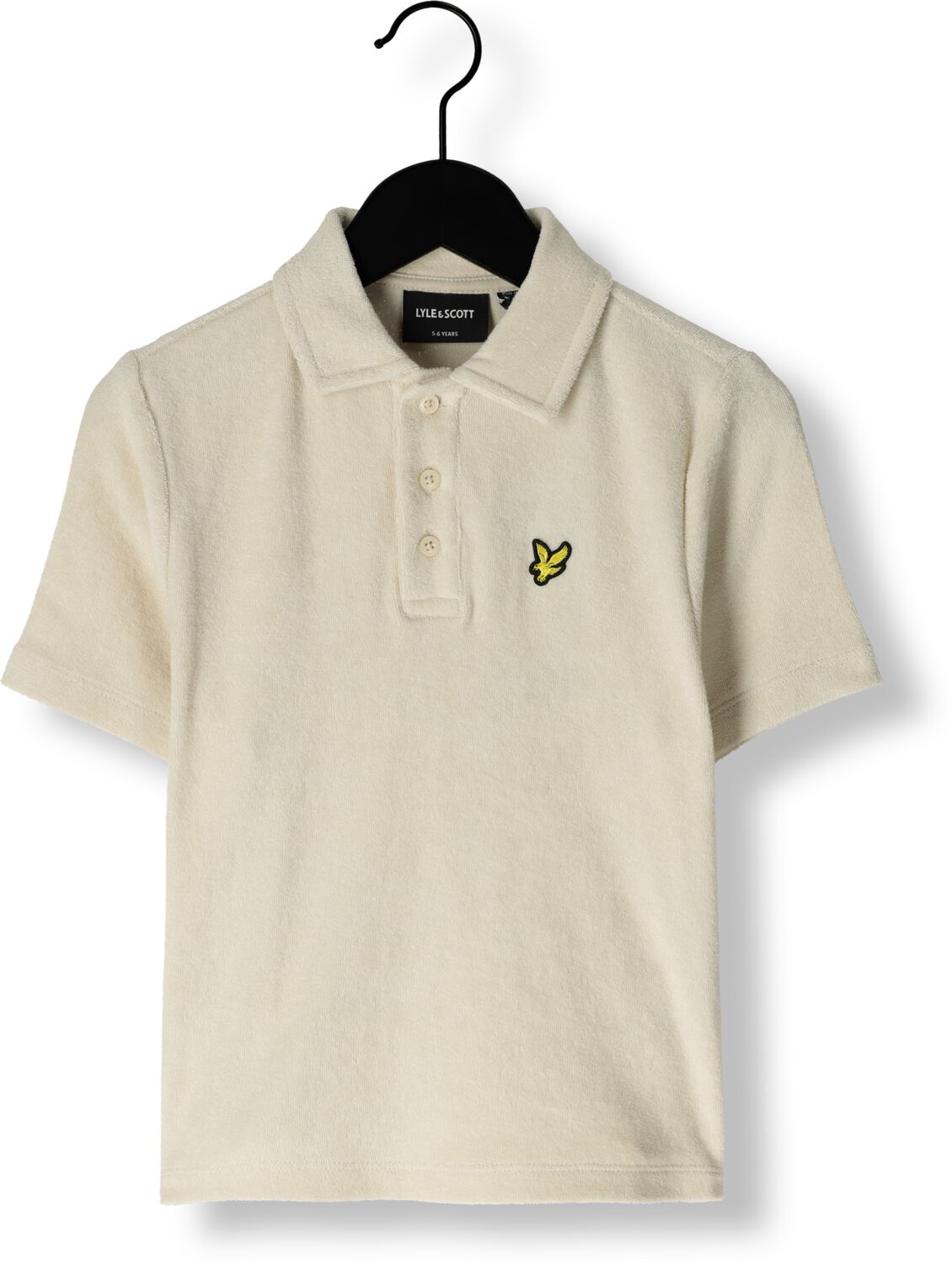 LYLE & SCOTT Jongens Polo's & T-shirts Towelling Polo Shirt Ecru