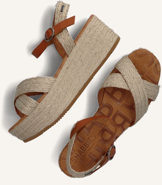 Beige SHABBIES Platte sandalen 154020010 Beige SHABBIES Platte sandalen 154020010 - large