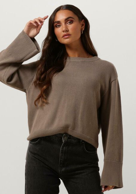 Taupe MODSTRÖM Trui CORBINMD O-NECK - large