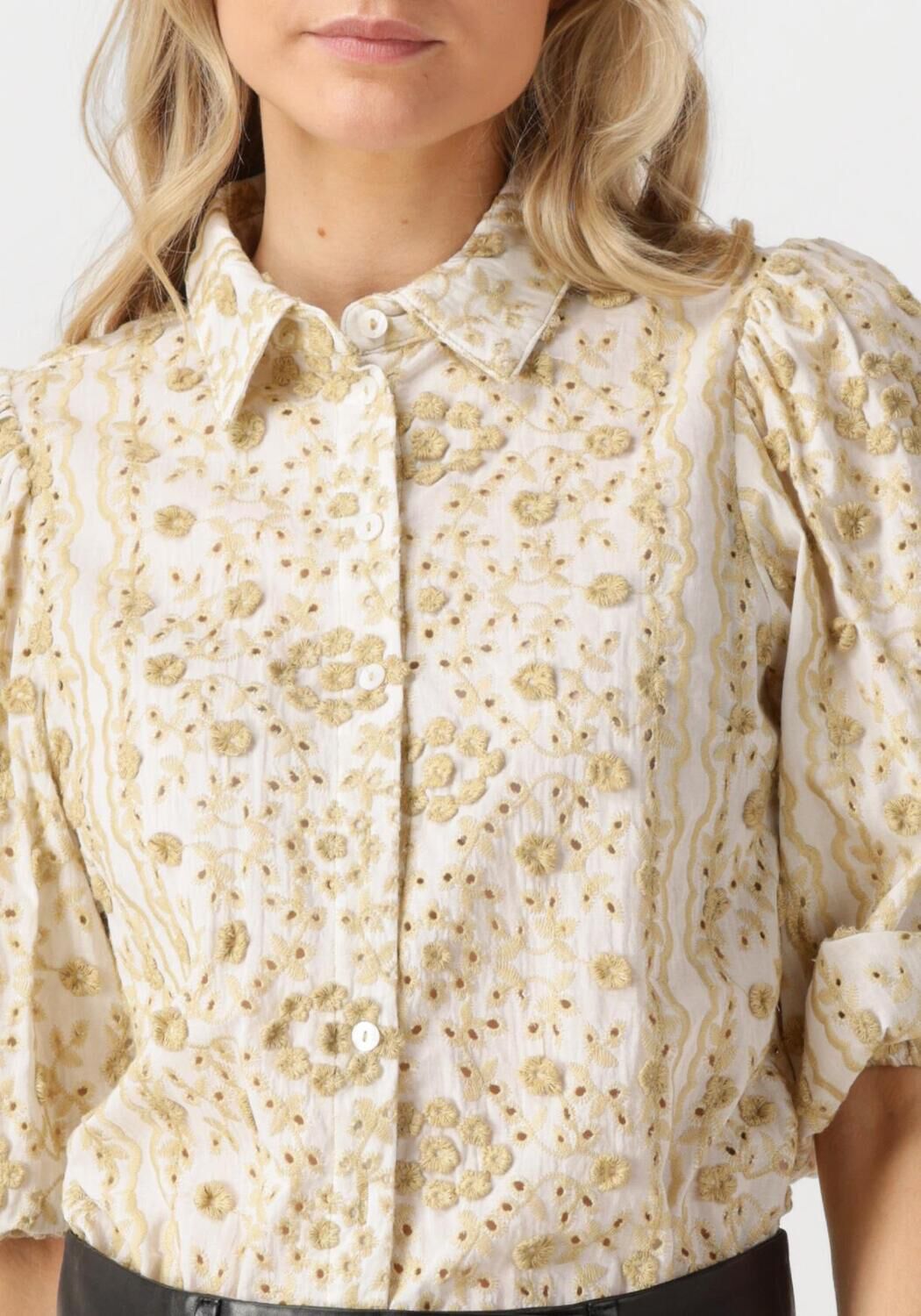 AAIKO Dames Blouses Lien 2 Tone Co 530 Geel